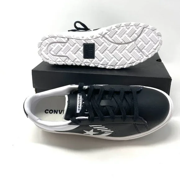 💖MEGA SALE💖Converse Women  Rivals PRO LEATHER X2 OX Black White Low   168760C - Picture 2 of 11